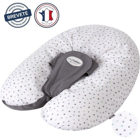 Cuscino maternità - CANDIDE - Multirelax - Poliestere / Cotone - Grigi
