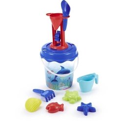 Jeu de plage - ECOIFFIER - 513 - Seau transparent décor dauphin avec a