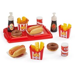 Hotdogbox - ECOIFFIER - 2423 - Een menu dat een fastfoodrestaurant waa