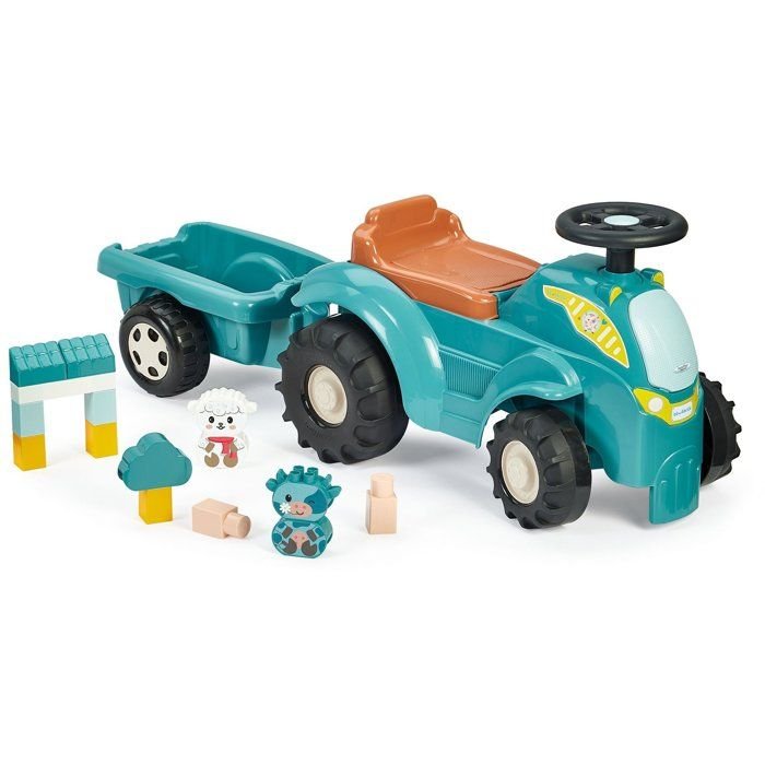 Tracteur directionnel garni avec remorque - ECOIFFIER - 15 accessoires