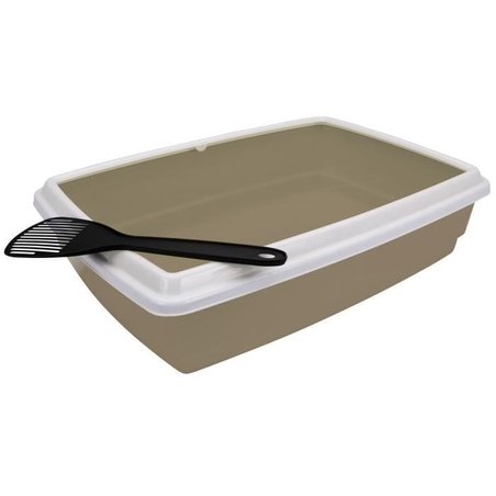AIME litter box with rim + shovel - for cat