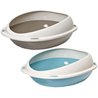 AIME Oval litter box - With removable lip - For cat
