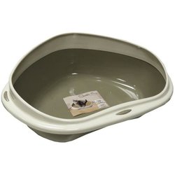 AIME Litter box with corner litter - 58 x 48 x 20,5 cm - For kittens