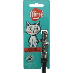 Collare per gatti - AIME - Sky mirror copper - Blu notte, borchie dora