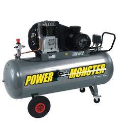 MECAFER Kompressor 150 L 3HP Doppelriemen 10 bar Semi Pro PowerMonster