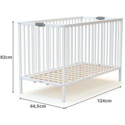 WEBABY Klappbett Weiß & Grau