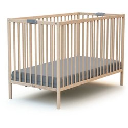Klappbares Babybett - 60 x 120 cm - WEBABY - FLEX - Rohbuche