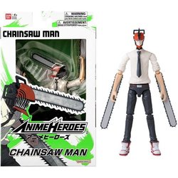 BANDAI - Anime Heroes - Chainsaw Man - Anime Heroes Figura 17 cm - Cha