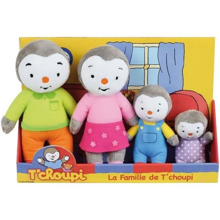 Family Box 4 Plush - T choupi - Jemini - +/- 19 cm