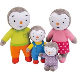 Family Box 4 Plush - T choupi - Jemini - +/- 19 cm