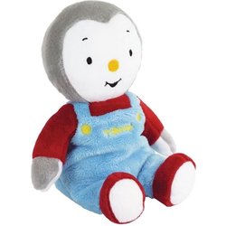 Borsa dell acqua calda in peluche T choupi +/- 21 cm con micro perle d