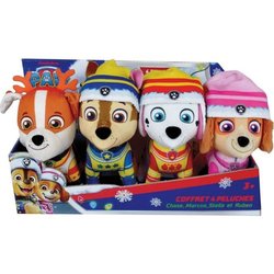 Caja de 4 peluches - JEMINI - PATRULLA CANINA - Chase, Marcus, Ruben y