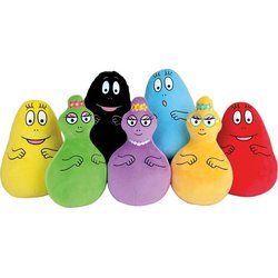 Set mit 7 Stofftieren  BARBAPAPA  JEMINI  28 cm