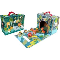 Safari Playhouse - PLANeTE BOIS - FSC - 10 Pieces - Children s Game - 