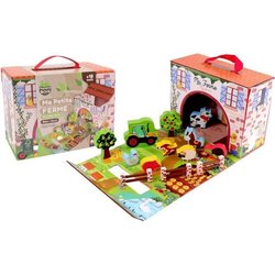Farm Playhouse - PLANeTE BOIS - FSC - 12 Pieces - Children s Game - Fr