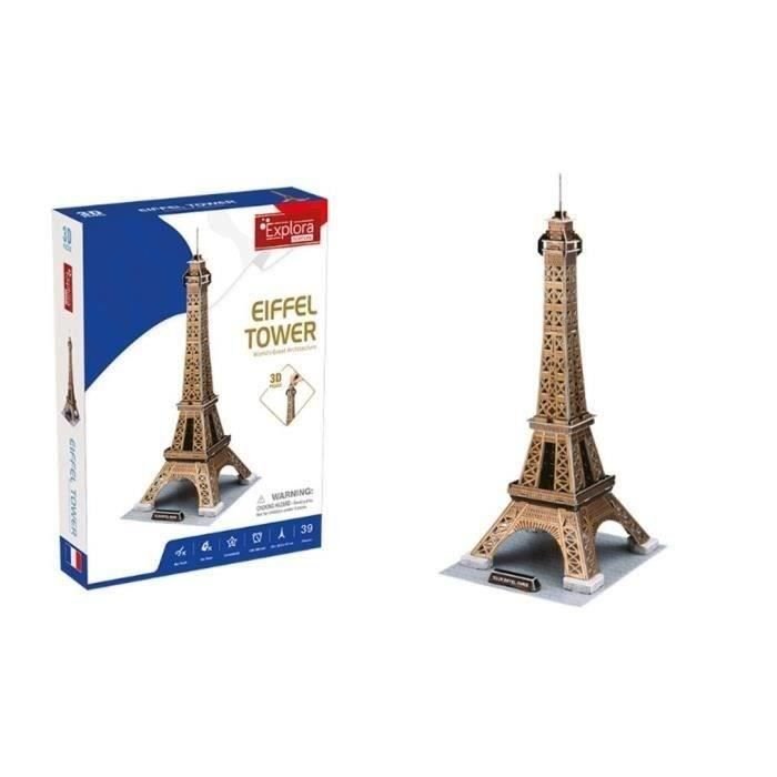 3D Puzzle - All Eiffel - Construction Game - EXPLORA - 39 pieces - Fro