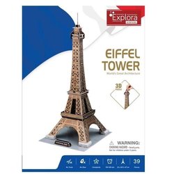 3D Puzzle - All Eiffel - Construction Game - EXPLORA - 39 pieces - Fro