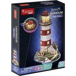 Puzzle 3D del faro - Gioco di costruzione - EXPLORA - 72 pezzi - Da 8 