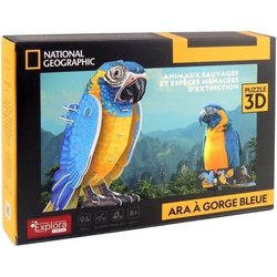 3D Puzzle - Parrot - Construction Game - EXPLORA - Bird - 94 pieces - 
