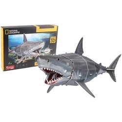3D Puzzle - Great White Shark - Construction Game - EXPLORA - 72 piece