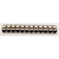 Confezione da 12 jack keystone RJ45 Cat.6a - LINEARI - PR24AS12 - Cort