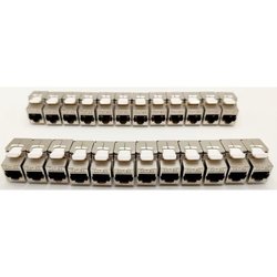 Pack de 24 conectores RJ45 Cat.6a Keystone - LINEAL - PR24AS24 - Corto