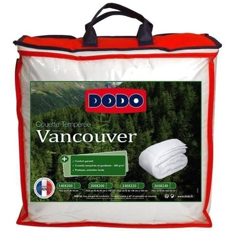 Trapunta temperata DODO Vancouver - 140 x 200 cm - Bianco