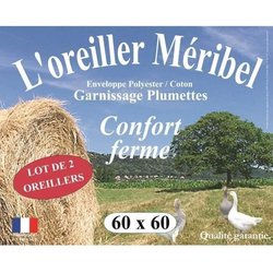 DODO Set mit 2 Kissen MERIBEL Plumettes 60x60cm
