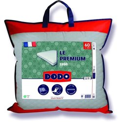 Oreiller Le Premium DODO - 60x60 cm - Mémoire de forme - Taie déhoussa