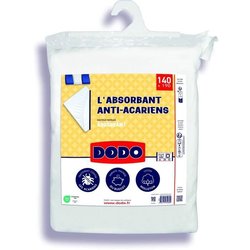 Absorbent mattress protector - 140x190 cm - Cotton - Anti -mite