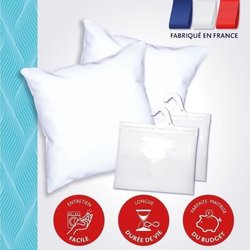 DODO Pack 2 trendy kussens 60x60cm + 2 waterdichte kussenbeschermers 6