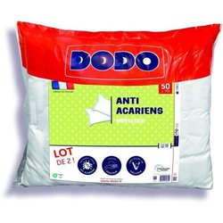 Set mit 2 Anti-Milben-Kissen 50 x 70 cm  100 % Polyester  DODO