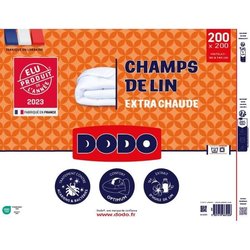 Duvet 200x200 cm DODO CHAMPS DE LIN - Warm - 450G/m² - Duvet for 1-2 p