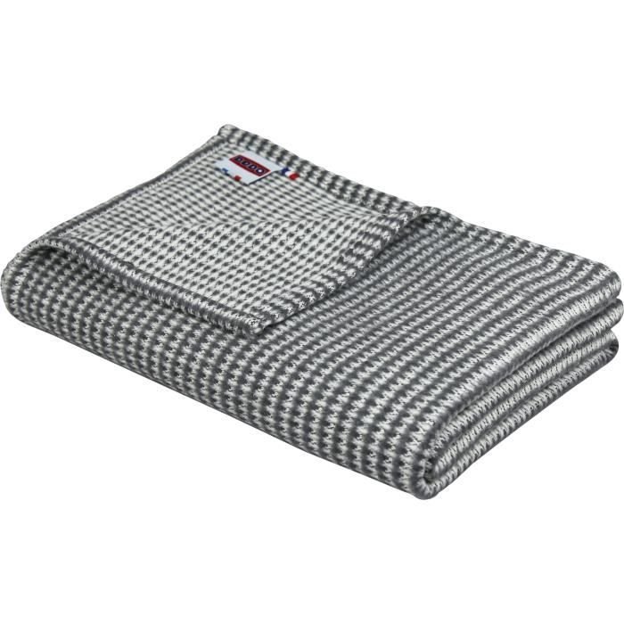Plaid - DODO - Carezza di cotone - Ardesia