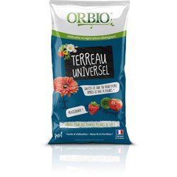 Terreau universel - ORBIO - 70 L - Usage général - Convient a toutes p