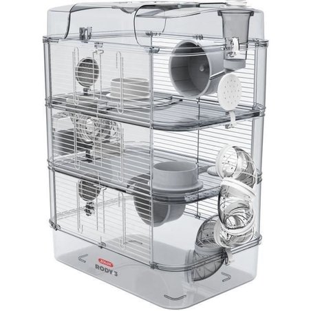 ZOLUX Rody3 trio 3-laags kooi - Voor hamsters, muizen en gerbils - L 4