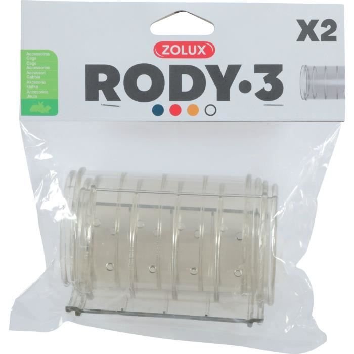 ZOLUX Rechte buis voor knaagdierkooi Rody3 - Roylounge - 2 stuks