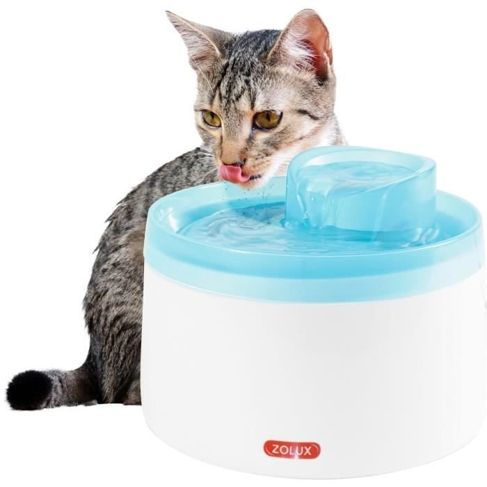 Zolux Water Fountain - For Cats and Dogs - With Filter Cartridge - 2 L