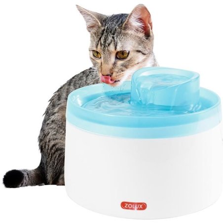 Zolux Water Fountain - For Cats and Dogs - With Filter Cartridge - 2 L