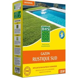 Prato - BHS - Rustic South Lawn - 1 kg, 40 m². Resistente alla siccità