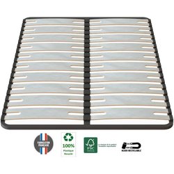 SEDAC Sommier OPTISIZE 140 x 190 -  Cadre a lattes extra large 141mm d