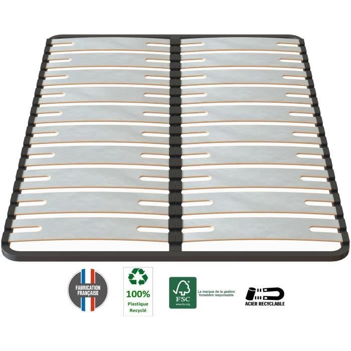 SEDAC OPTISIZE Bettgestell 140 x 190 - Extra breiter Lattenrost mit ei