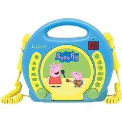 LEXIBOOK - PEPPA PIG - Children s Karaoke CD Player with 2 microphones