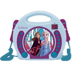 LEXIBOOK - THE QUEEN OF SNOW - Reproductor de CD Karaoke para niños co