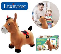 LEXIBOOK Aufblasbarer springender Ponyplüsch