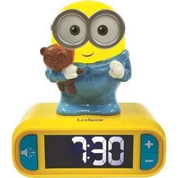 MINIONS Wecker mit 3D-Nachtlicht- und Soundeffekten - LEXIBOOK