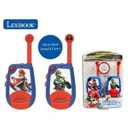Walkie-talkies digitales para niños MARIO KART, alcance de 2 km y func