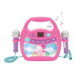LEXIBOOK - Unicorn Bluetooth Speaker - Light Effects, Microphones and 