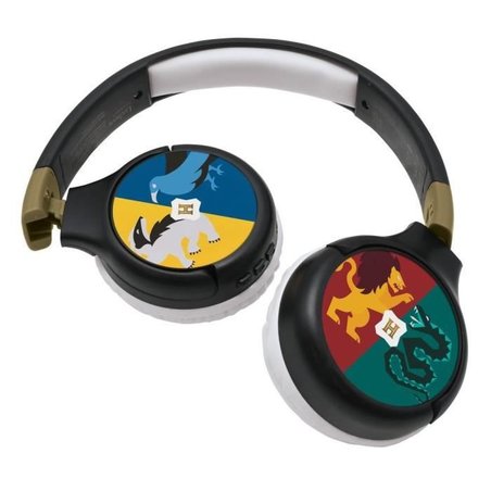 HARRY POTTER - Auriculares Bluetooth 2 en 1 - Cómodos y plegables con 