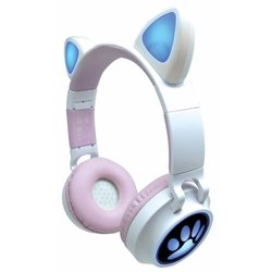 2-in-1 headset met kattenoren om naar je draadloze muziek te luisteren